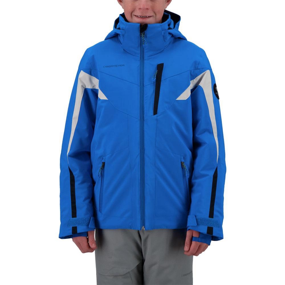 OBERMEYER MACH 12 INSULATED JACKET BOYS' Teen XL (18) Blue and White Ski Jacket